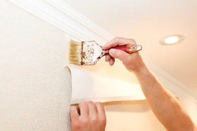 Pose de papier peint à Jarzé Villages — revêtements muraux et toiles de verre